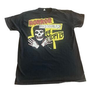 Vintage Rare 1998 Misfits Horror Business Tour Black Rock Punk T-Shirt-XL